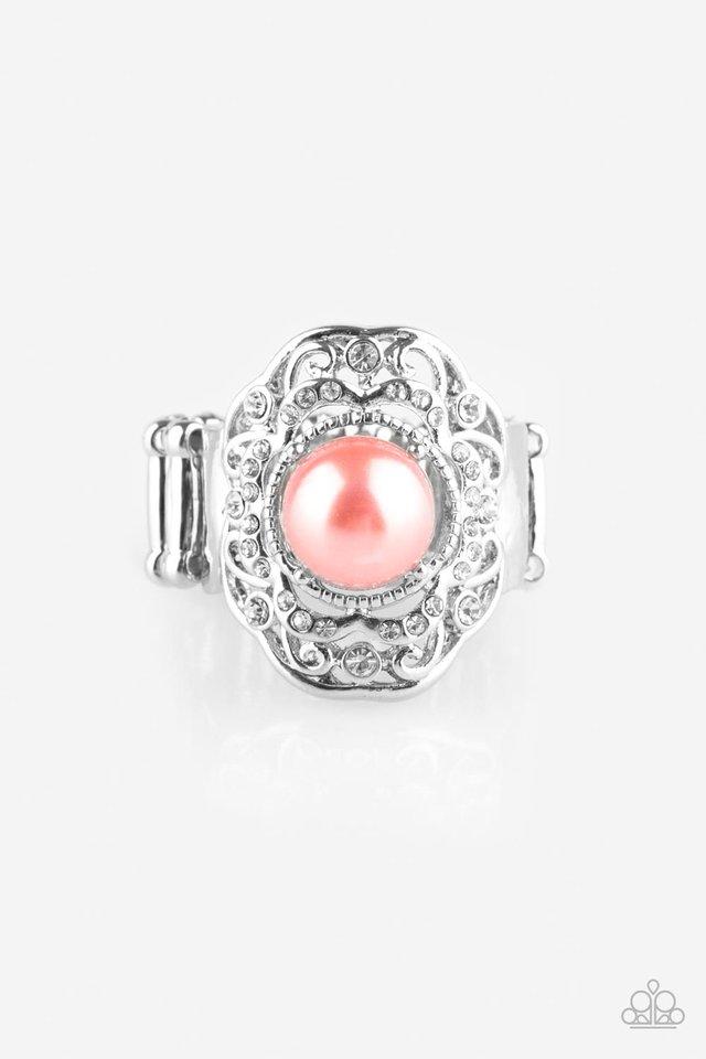 Paparazzi Ring ~ Pearl Princess - Orange