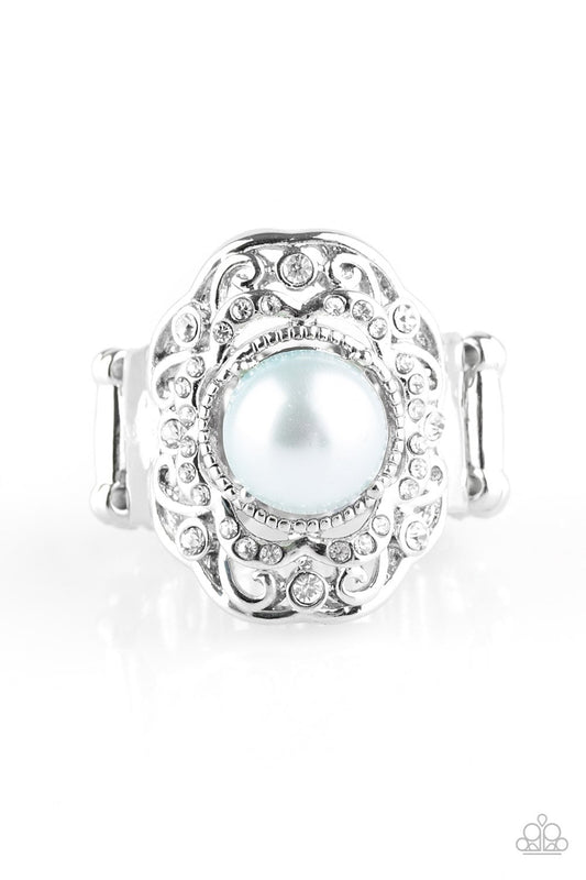 Paparazzi Ring ~ Pearl Princess - Blue