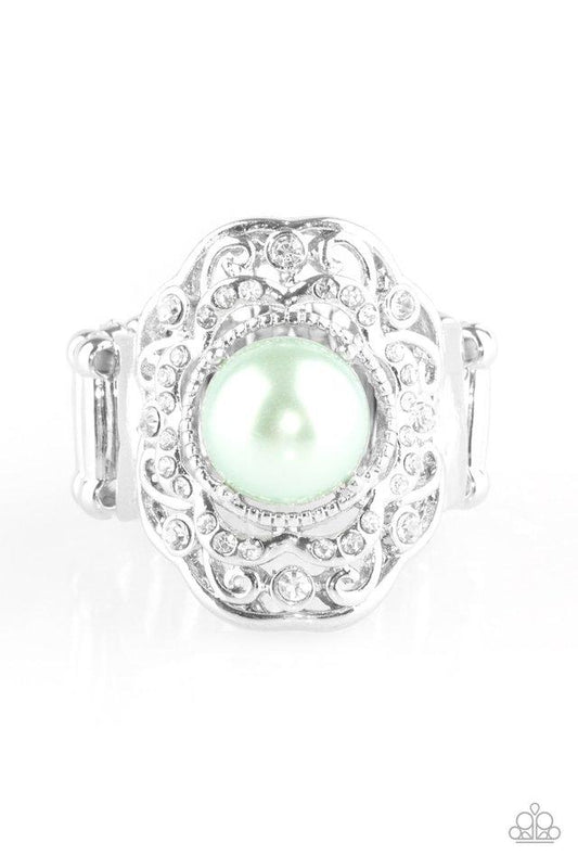 Paparazzi Ring ~ Pearl Princess - Green