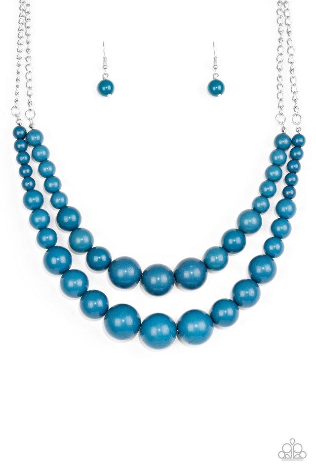 Paparazzi Necklace ~ Full BEAD Ahead! - Blue