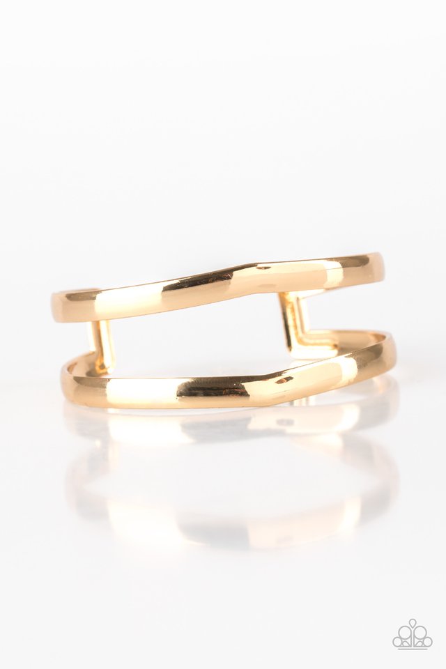 Paparazzi Bracelet Palm Trees and Pyramids Gold Paparazzi Jewelry