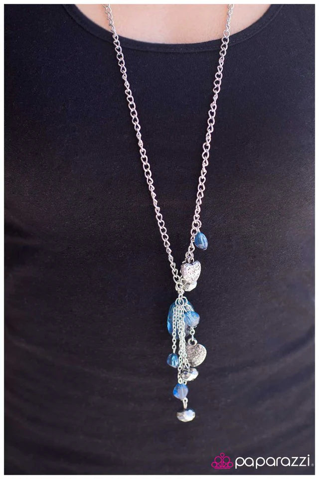 Paparazzi Necklace ~ A Splash Of Serenity - Blue