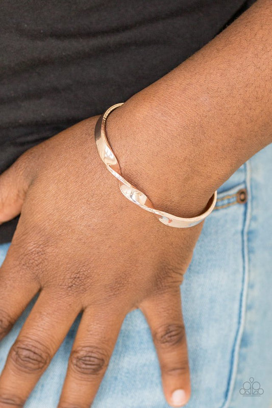 Traditional Twist - Rose Gold - Paparazzi Bracelet Image