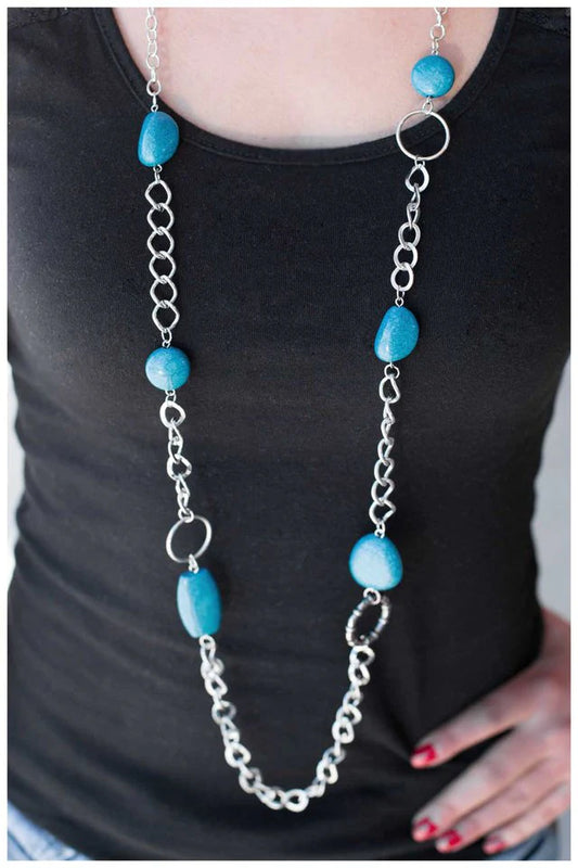 Paparazzi Necklace ~ Calm Waters - Blue