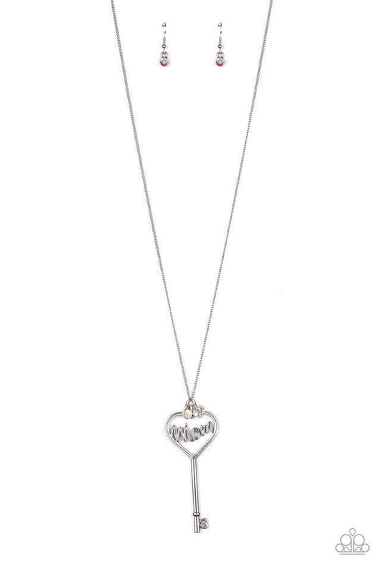 Paparazzi Necklace ~ The Key to Moms Heart - Multi