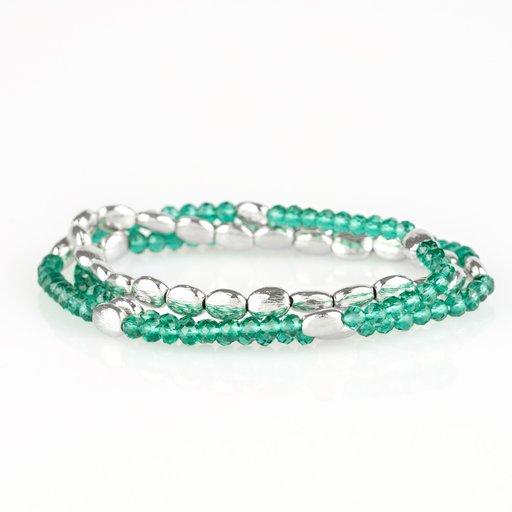 Paparazzi Bracelet ~ Hello Beautiful - Green