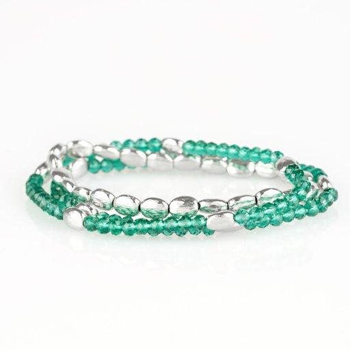 Pulsera Paparazzi ~ Hola Hermosa - Verde