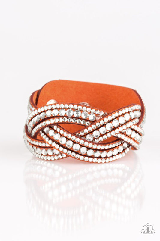 Bring On The Bling - Orange - Paparazzi Bracelet Image