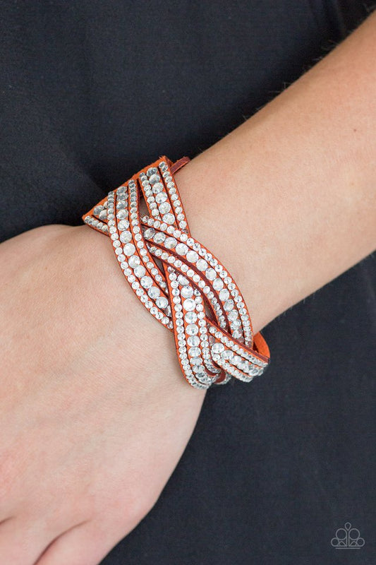 Bring On The Bling - Orange - Paparazzi Bracelet Image