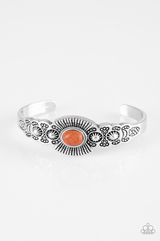 Wide Open Mesas - Orange - Paparazzi Bracelet Image
