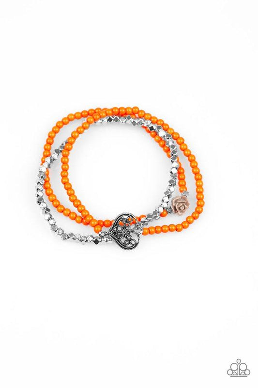 Paparazzi Bracelet ~ Lovers Loot - Orange