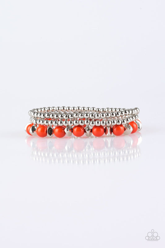 Pulsera Paparazzi ~ Escape épico - Naranja