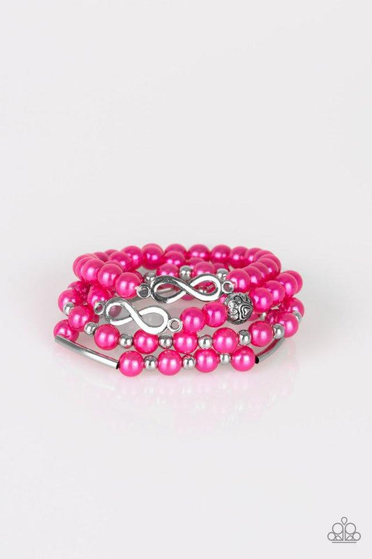 Paparazzi Bracelet ~ Limitless Luxury - Pink