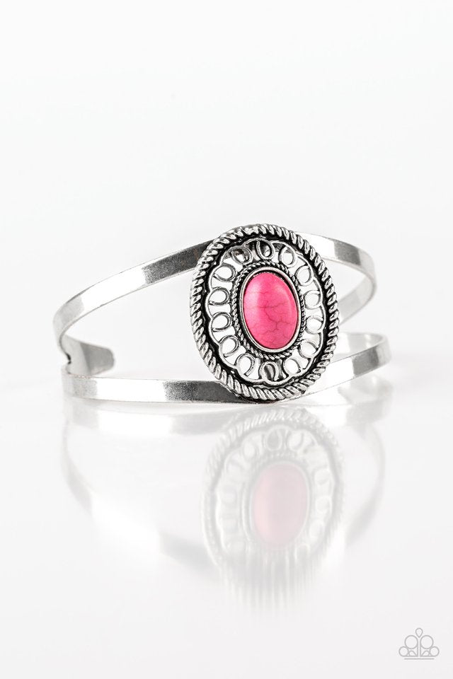 Deep In The TUMBLEWEEDS - Pink - Paparazzi Bracelet Image