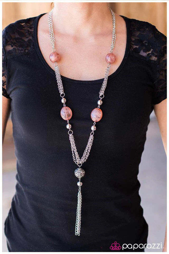 Paparazzi Necklace ~ Making the Rounds - Brown