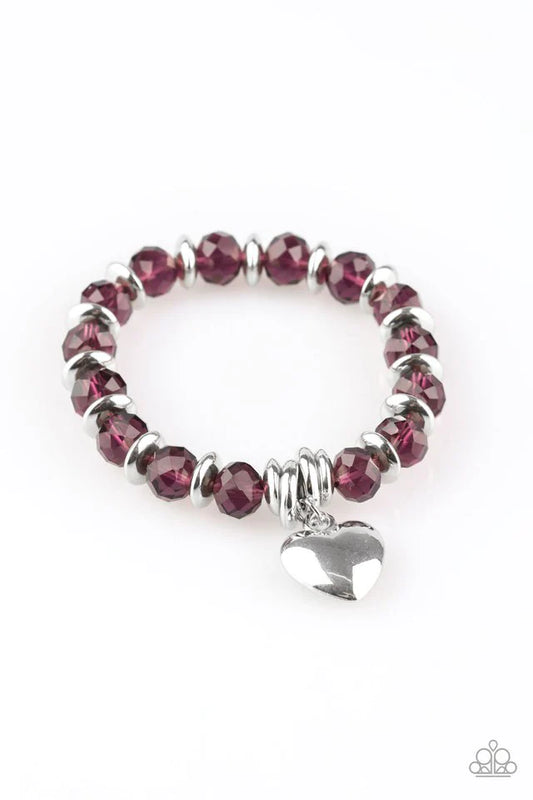 Paparazzi Bracelet ~ Need I Say AMOUR? - Purple