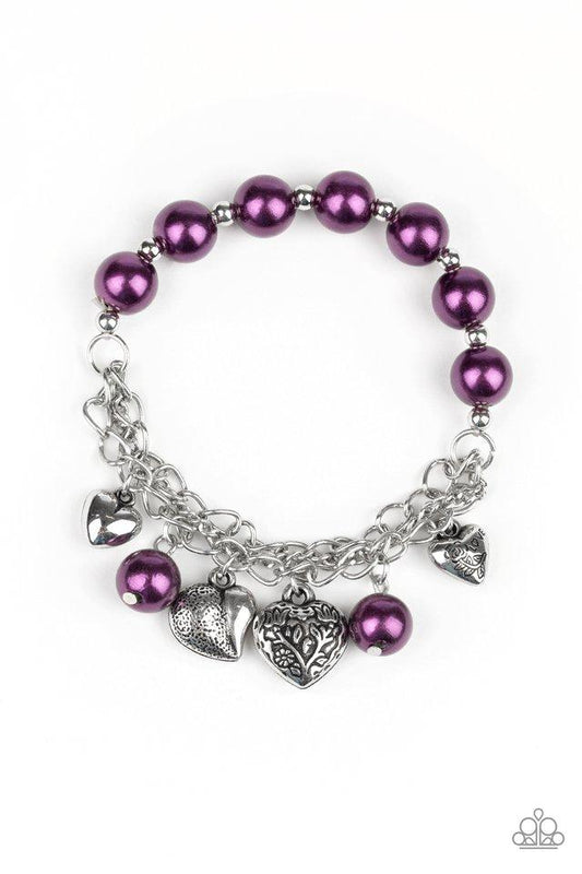 Paparazzi Bracelet ~ More Amour - Purple