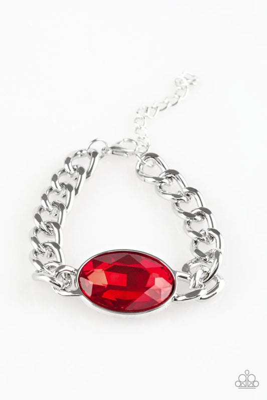 Paparazzi Bracelet ~ Luxury Lush - Red