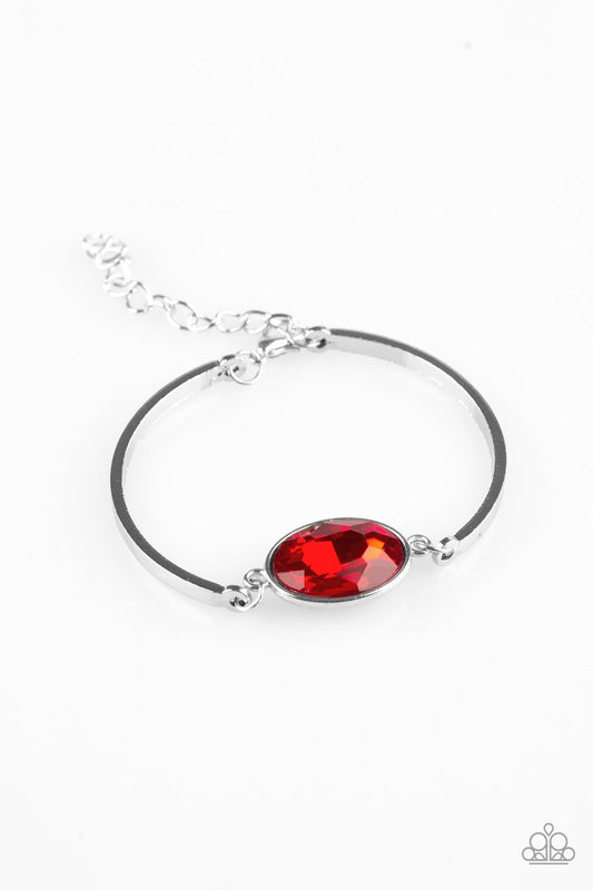 Pulsera Paparazzi ~ Definitivamente elegante - Rojo