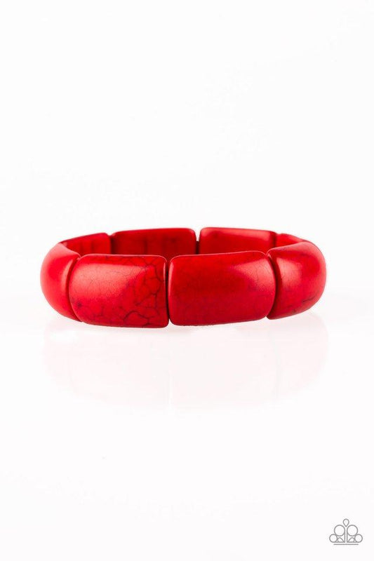 Pulsera Paparazzi ~ Peace Out - Rojo