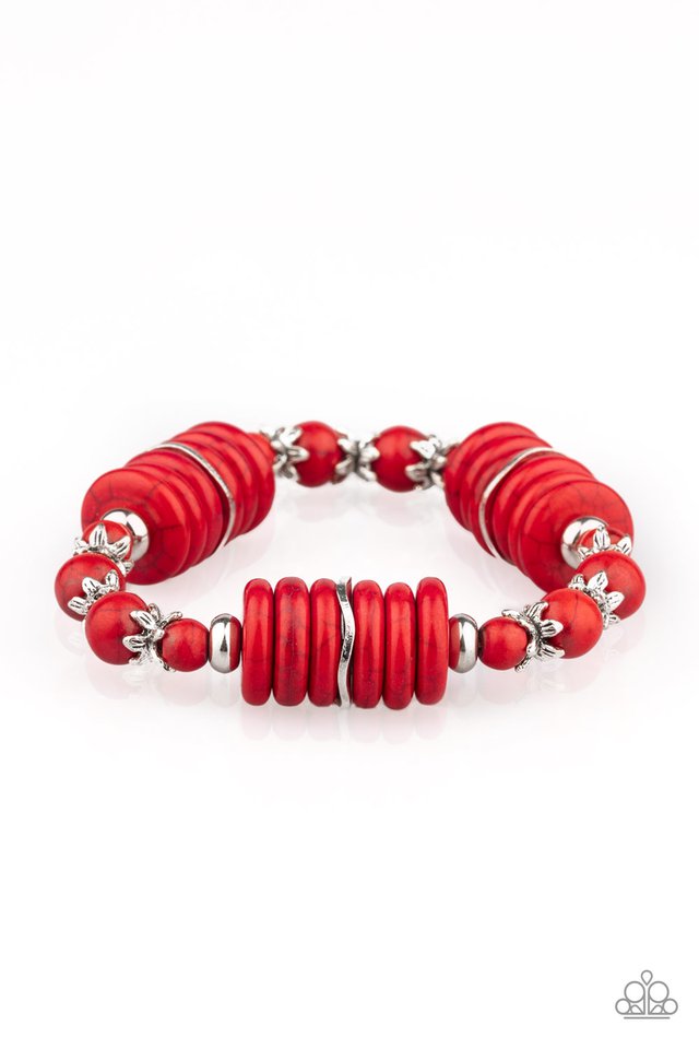 Sagebrush Serenade - Red - Paparazzi Bracelet Image