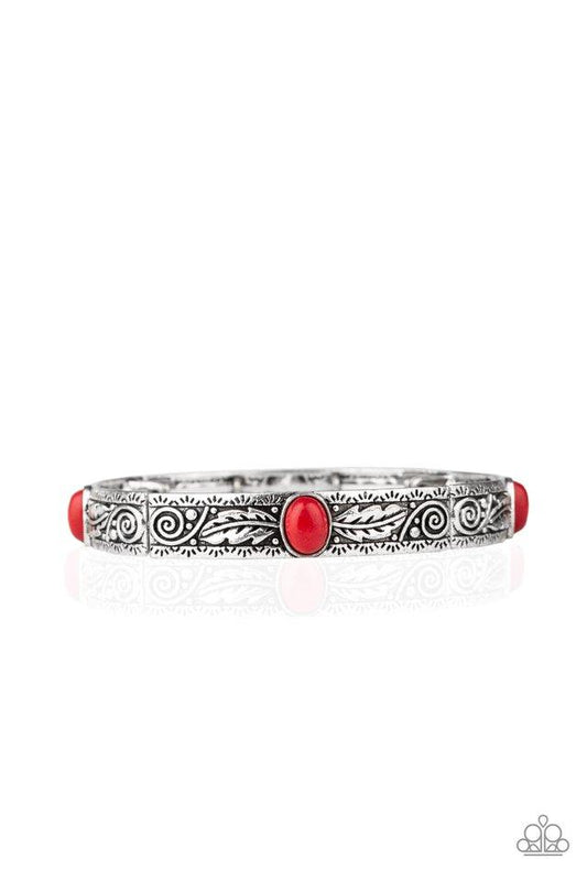 Paparazzi Bracelet ~ Wild West Story - Red