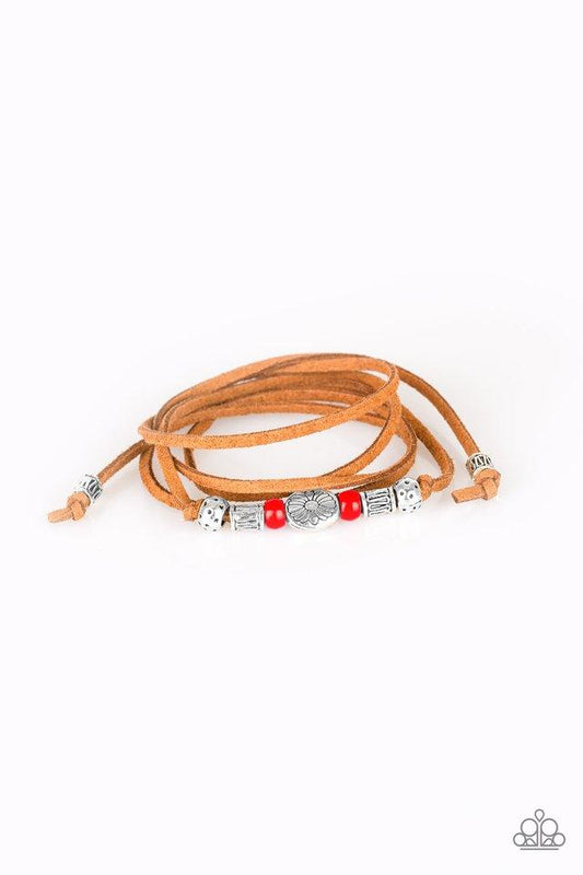 Pulsera Paparazzi ~ Clear A Path - Rojo