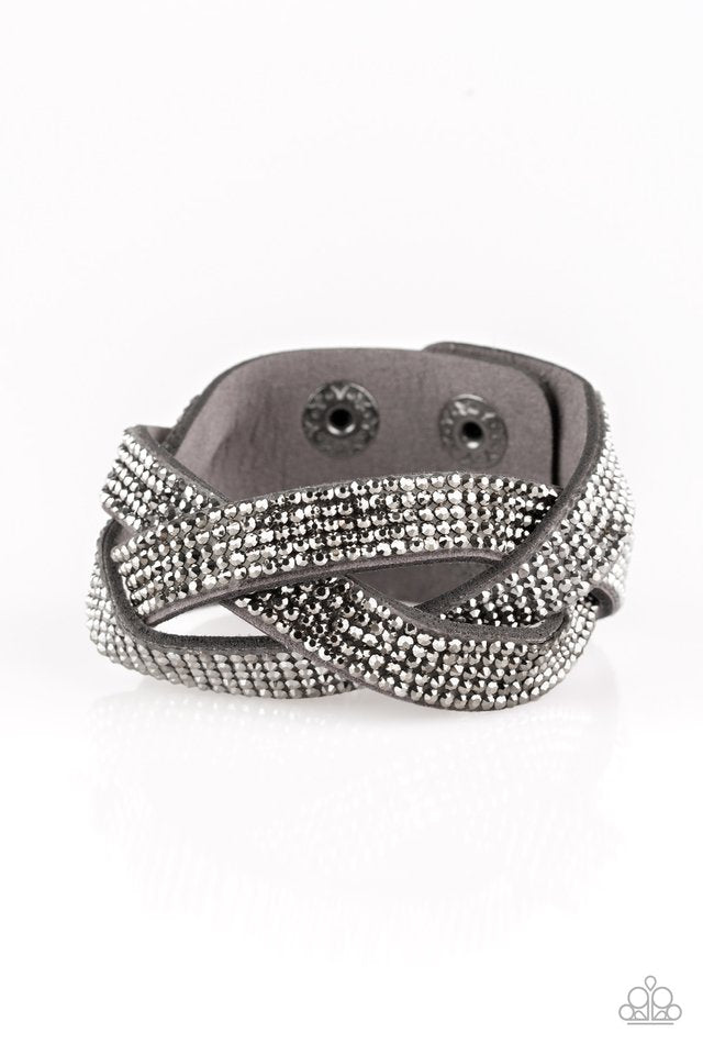 Nice Girls Finish Last - Silver - Paparazzi Bracelet Image