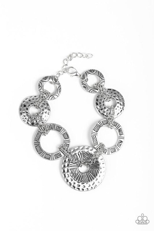 Paparazzi Bracelet ~ Way Wild - Silver