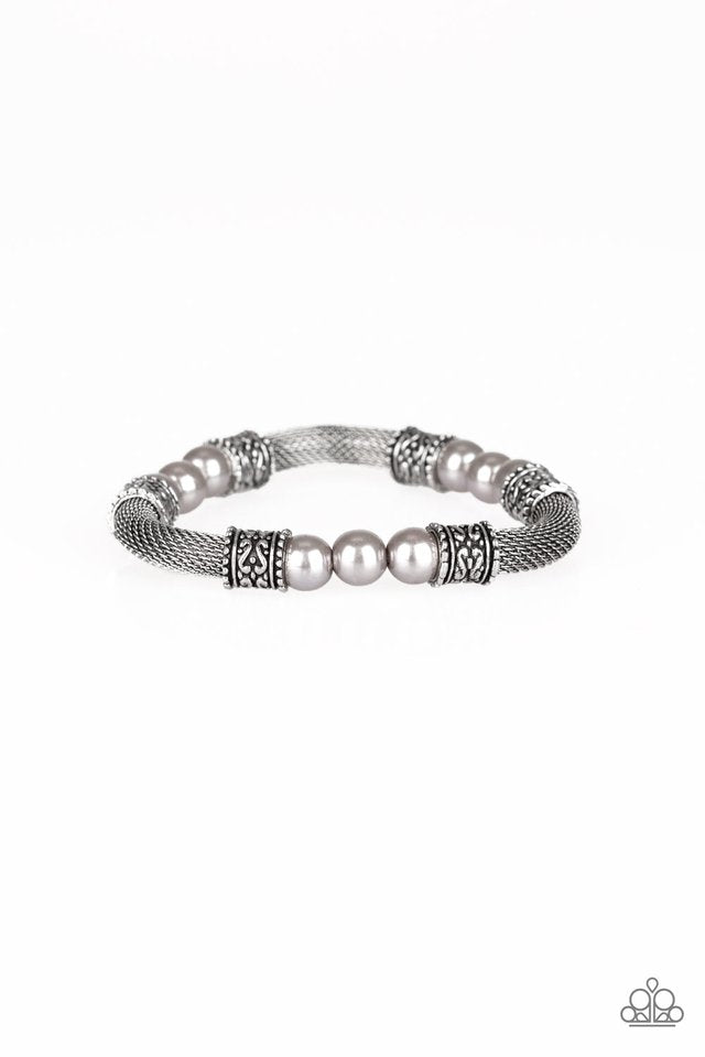 Talk Some SENSEI - Silver - Paparazzi Bracelet Image