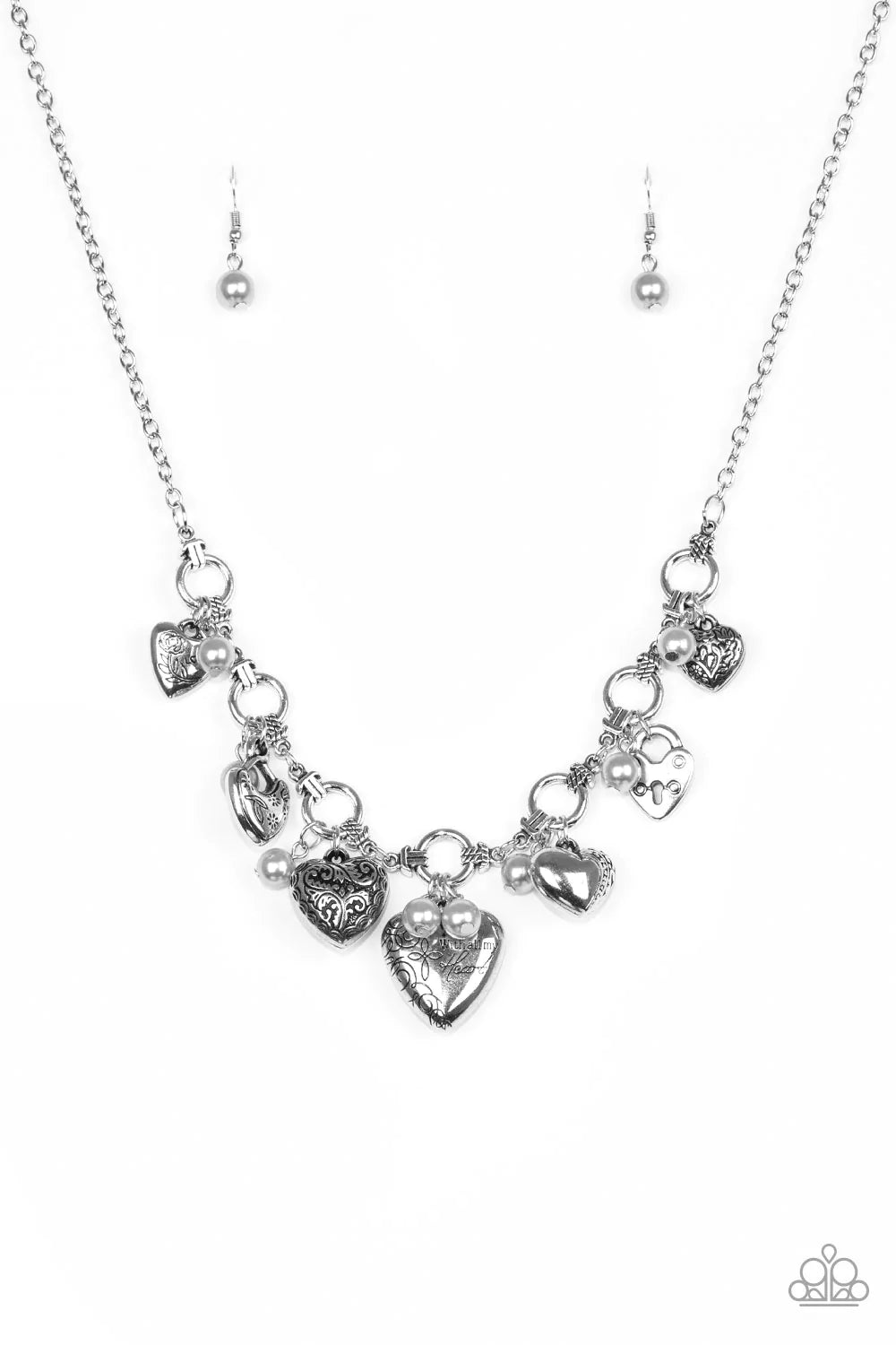 Paparazzi Necklace ~ Totally Twitterpated - Silver