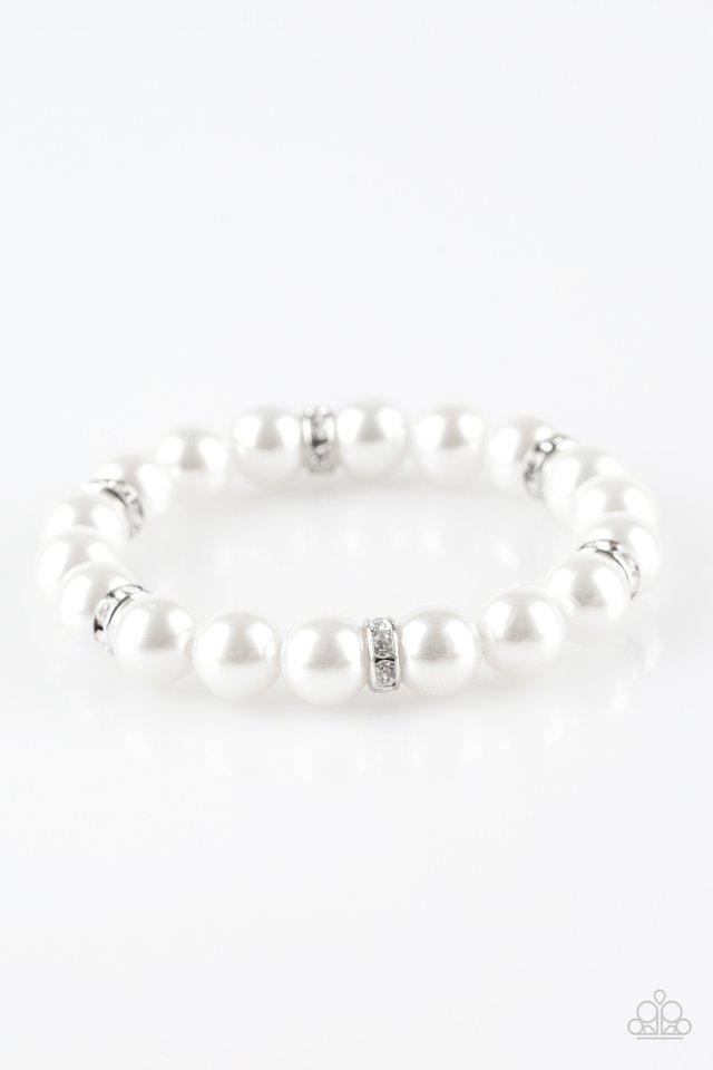 Exquisitely Elite - White - Paparazzi Bracelet Image
