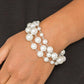 Paparazzi Bracelet ~ Until The End Of TIMELESS - White