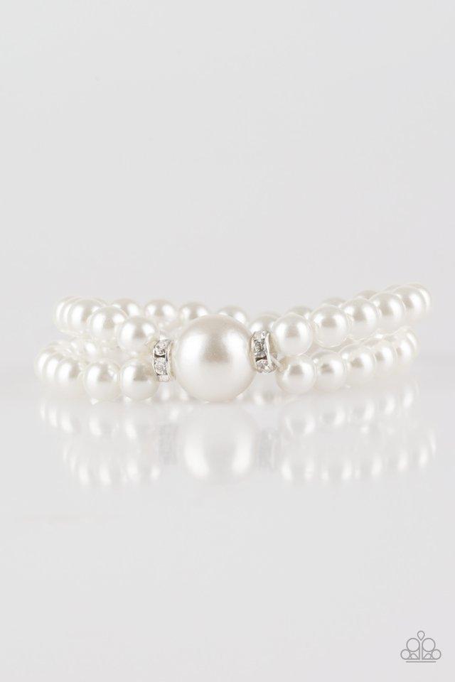 Paparazzi Bracelet ~ Romantic Redux - White