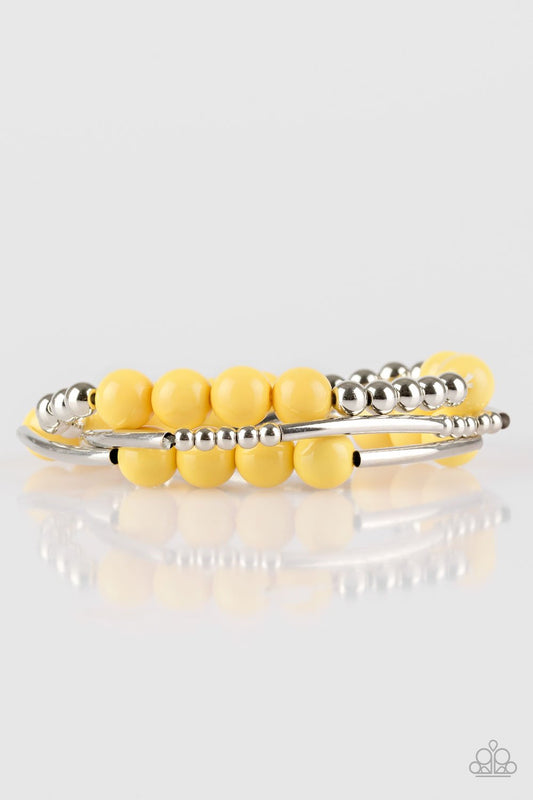 Paparazzi Bracelet ~ New Adventures - Yellow