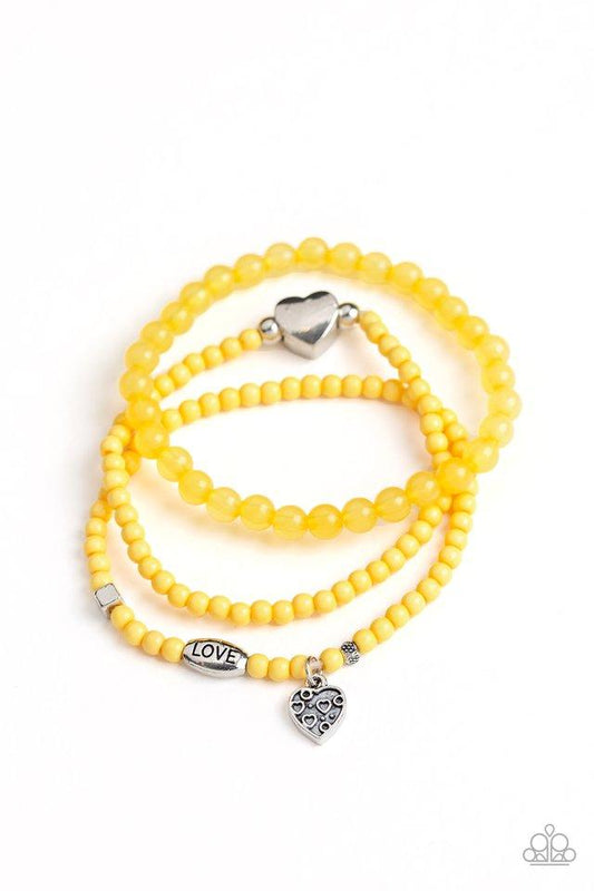 Paparazzi Bracelet ~ Really Romantic - Yellow
