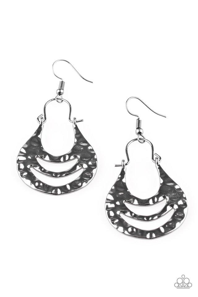 Paparazzi Earring ~ Hang ZEN! - Black