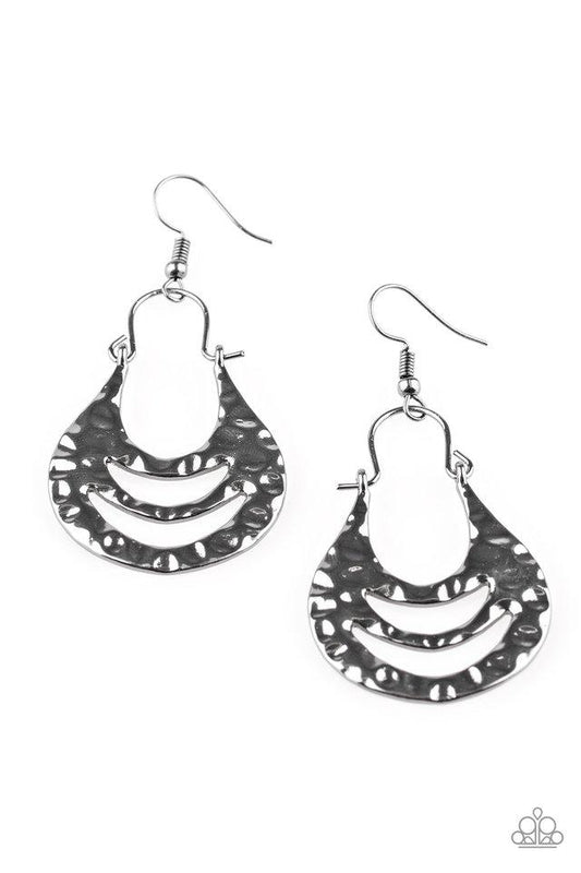 Paparazzi Earring ~ Hang ZEN! - Black