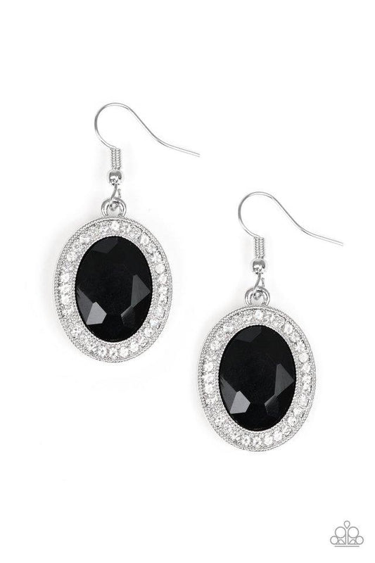 Paparazzi Earring ~ Only FAME In Town - Black