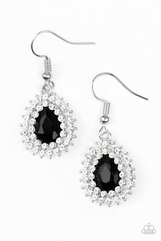 Paparazzi Earring ~ Star-Crossed Starlet - Black