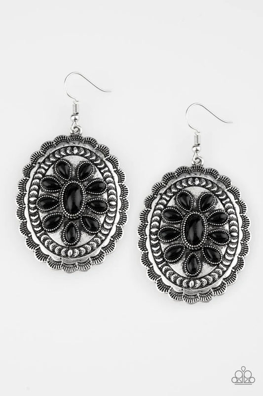 Paparazzi Earring ~ Absolutely Apothecary - Black