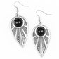 Take A WALKABOUT - Black - Paparazzi Earring Image