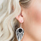 Take A WALKABOUT - Black - Paparazzi Earring Image