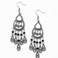 Eastern Excursion - Black - Paparazzi Earring Image