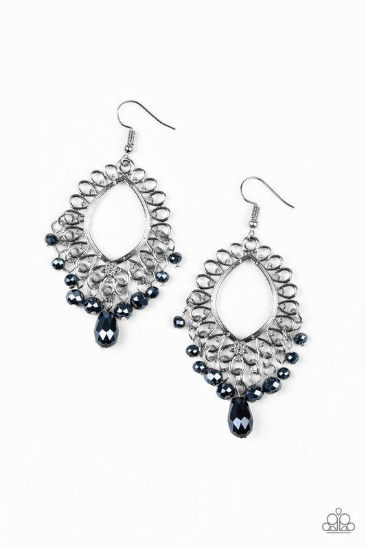 Paparazzi Earring ~ Just Say NOIR - Blue