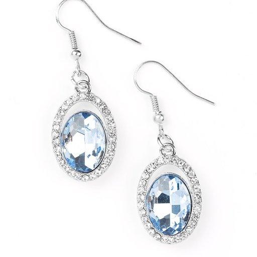 Paparazzi Earring ~ Imperial SHINE-ness - Blue