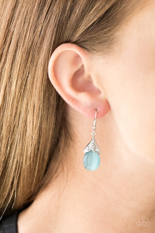 Paparazzi Earring ~ Spring Dew - Blue