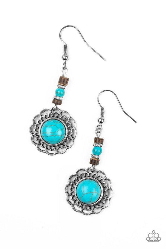 Paparazzi Earring ~ Desert Bliss - Blue