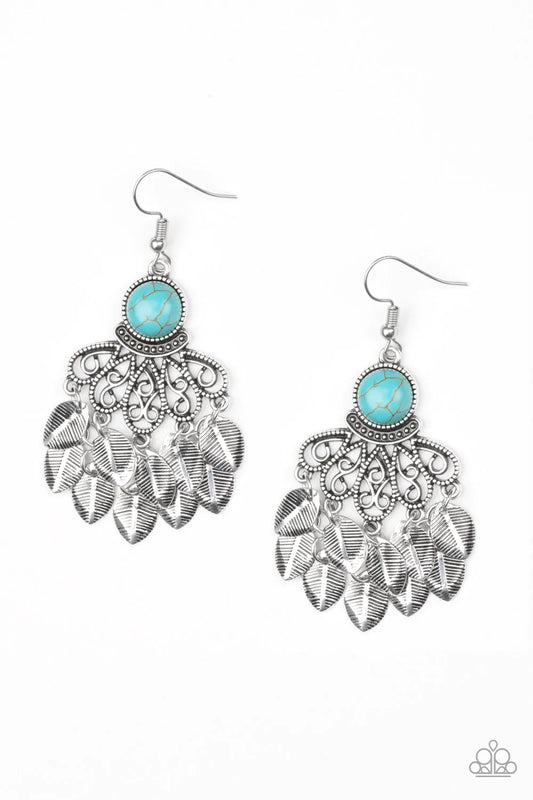 Paparazzi Earring ~ A Bit On The Wildside - Blue