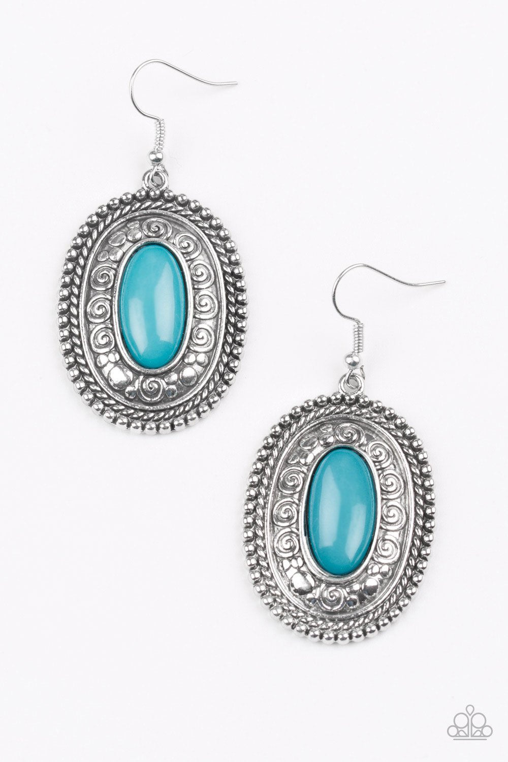 Paparazzi Earring ~ Haute Hacienda - Blue